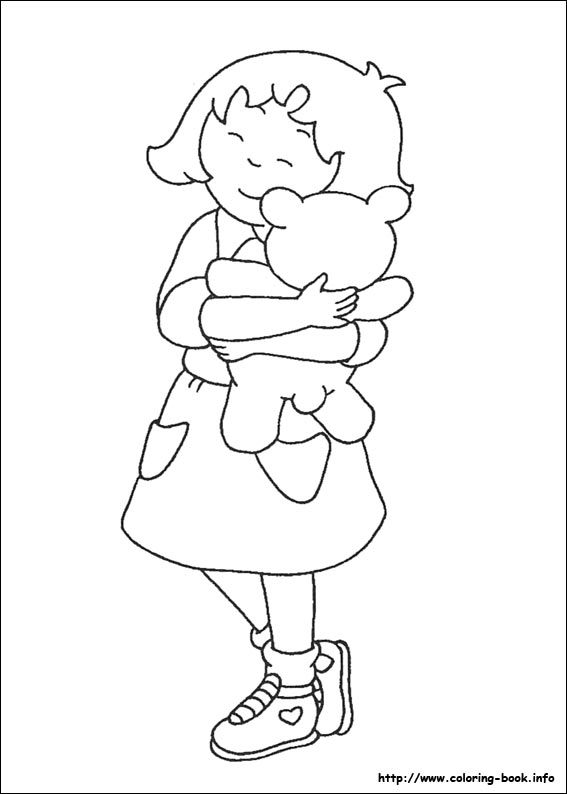 Plansa de colorat cu Caillou 45 40